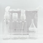 Reusable Toiletry Bottle Set For Girls , Liquid Shampoo Bottle Travel Kit