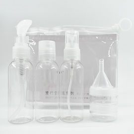 Reusable Toiletry Bottle Set For Girls , Liquid Shampoo Bottle Travel Kit