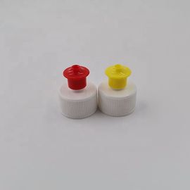 Screw Pull Push Sports 28mm Plastic Bottle Caps For Shampoo Bottle