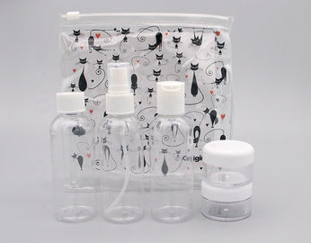 Leak Proof Go Travel Kit Empty Bottles , Reusable Travel Size Liquid Bottles