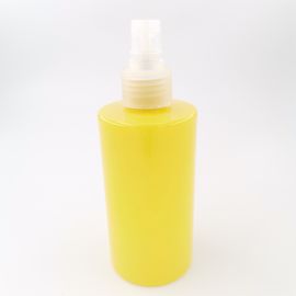 Yellow Empty Cosmetic Pet Bottle 300ml For Facial Cleanser