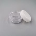white 10g ABS Cosmetic Cream Jar For Skin Care Packaging