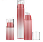 PP Clear Screen Printing 50ml Cosmetic Airless Pump Bottles