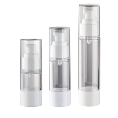 15ml 30ml 50ml Non Spill AS Airless Serum Pump Bottles