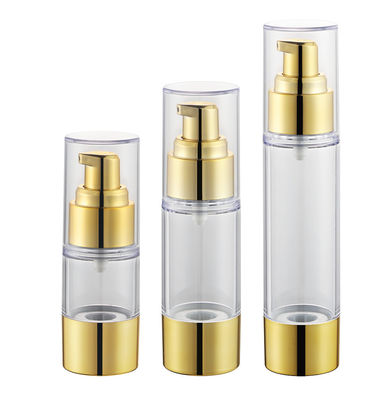 15ml 30ml 50ml Non Spill AS Airless Serum Pump Bottles