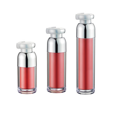 Screen Printing Round Cosmetic Airless Pump Bottles