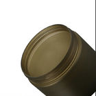 Amber PET Cosmetic Cream Jar 200ml 250ml 300ml With Lid