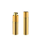 Cylinder Golden 8ML 30ML Cosmetic Airless Pump Bottle For Cream Lotion
