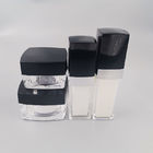 Square 50ml Acrylic Airless Bottle For Cosmetic Packaging