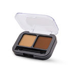 Two Square Eyelid Blush Odm Eyeshadow Box Custom Makeup Packaging Transparent