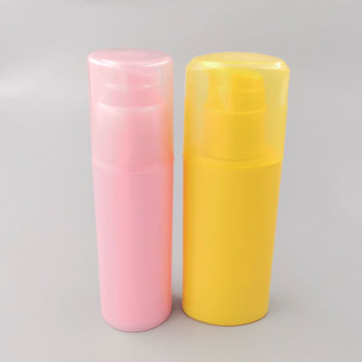 Yellow Oem 30ml Pump Dispenser Bottle Cosmetic Refillable Packaging