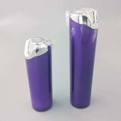 Acrylic Luxury Purple Acrylic Cosmetic Packaging Bottle Set Customized