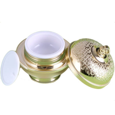 Luxury Empty Acrylic 10g Cosmetic Cream Jar Gold Silver