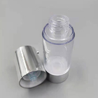 Clear Silver Vacuum 50ml Airless Pump Bottle Cosmetic Cream Container