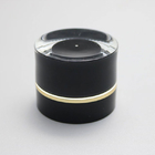 5ml Cosmetic Cream Jar Empty Acrylic Black Double Wall Polypropylene