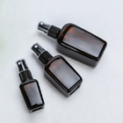 30ML Square Amber Glass Spray Bottles For Cosmetic Essential Oils