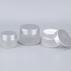 50 Gram / 50Ml Empty Cosmetic Cream Jar Round Frosted Glass