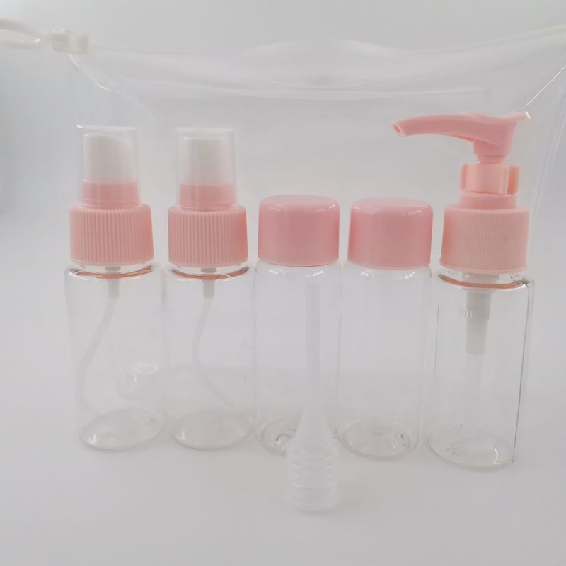 50ml Makeup Packaging Travel Bottle Kit , Screw Cap Travel Size Shampoo Bottles