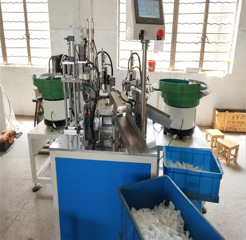 Shampoo Lotion Bottle Spray Automatic Production Line , Finger Press Flip Top Automated Assembly Lines