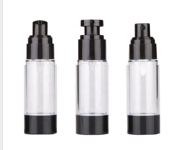 Screen Printing Airless Skin Care Pump Bottle 15ml 30ml 50ml