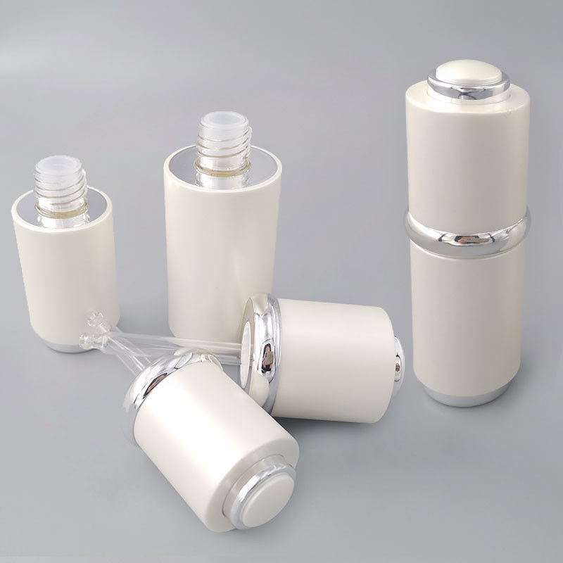 White 50ml Cosmetic Packaging Set Eco Dropper Bottle Press Pump Jar