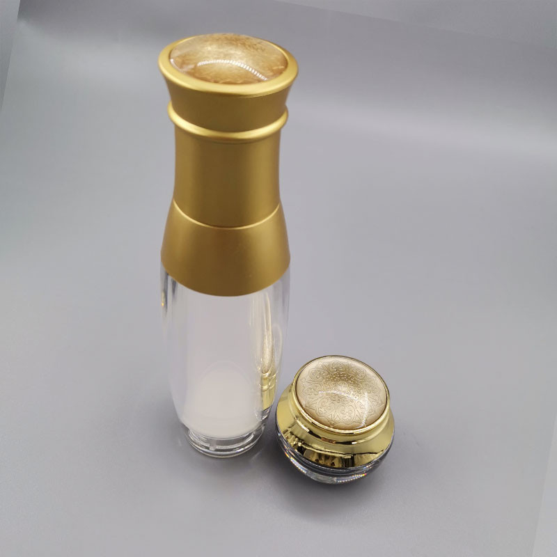 Luxury Acrylic Cosmetic Packaging Series Lotion Bottle and Cream Jar