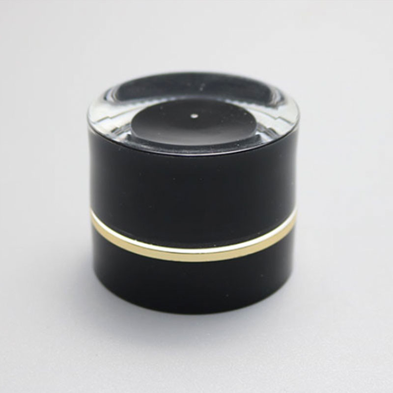 5ml Empty Acrylic Black Double Wall Jar Cosmetic Cream jar