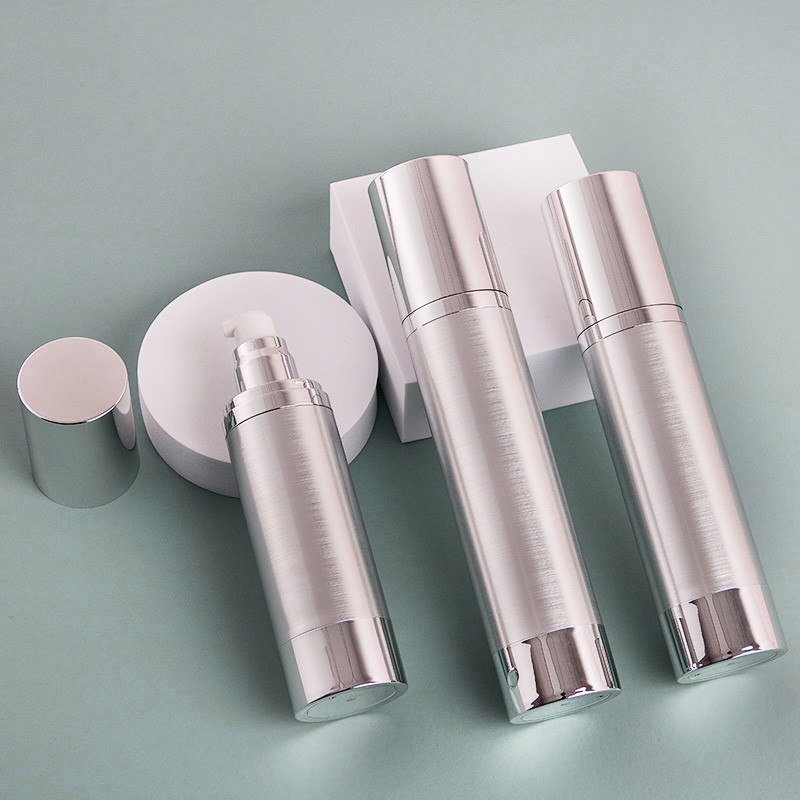 Customized 100ml Aluminum Bottle Lotion Container For Cosmetic Packaging Set