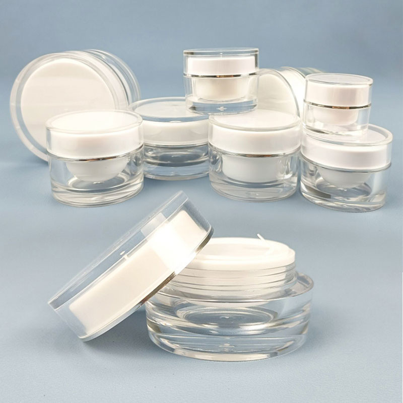 50G Empty Acrylic Cosmetic Jar Container Plastic Packaging