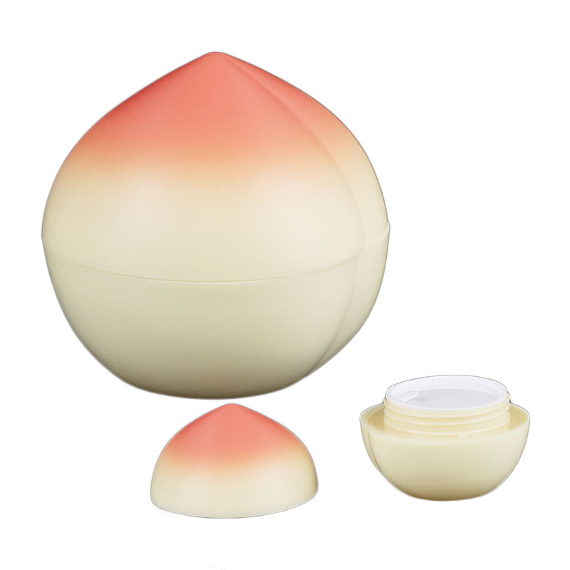 Cosmetic Cream Peach Shape Plastic Cream Jar 30ml