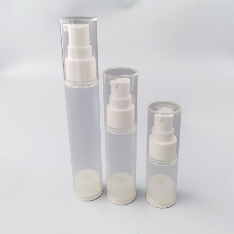 Empty AS Airless Lotion Pump Bottle For Cosmetic Packaging